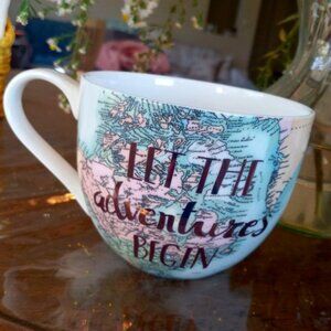 Portobello by Design "Let the adventures begin" Coffee/Tea Mug 20 oz